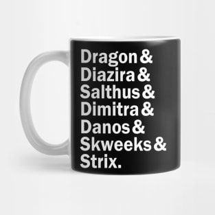 The D.E.L.V.E.R.S. (& Their DM) (Dark Shirts) Mug